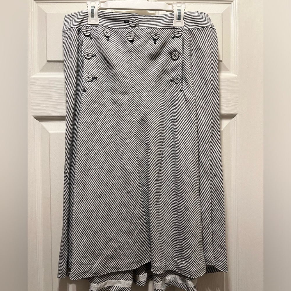 J. Crew Vtg Striped Sailor Skirt Size 6 8
